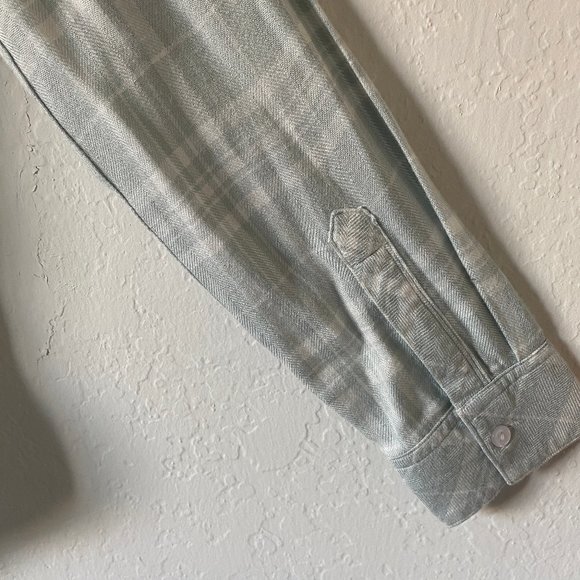 Rails Womens Hunter Top Seafoam Button Down Size XXS Casual Long Sleeve Plaid - Picture 10 of 11